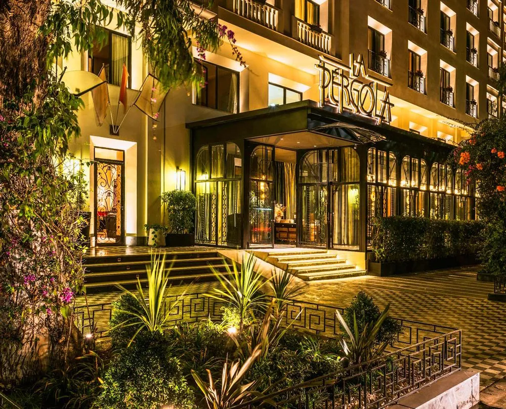 L'entrée de La Pergola, au Casablanca Hôtel
